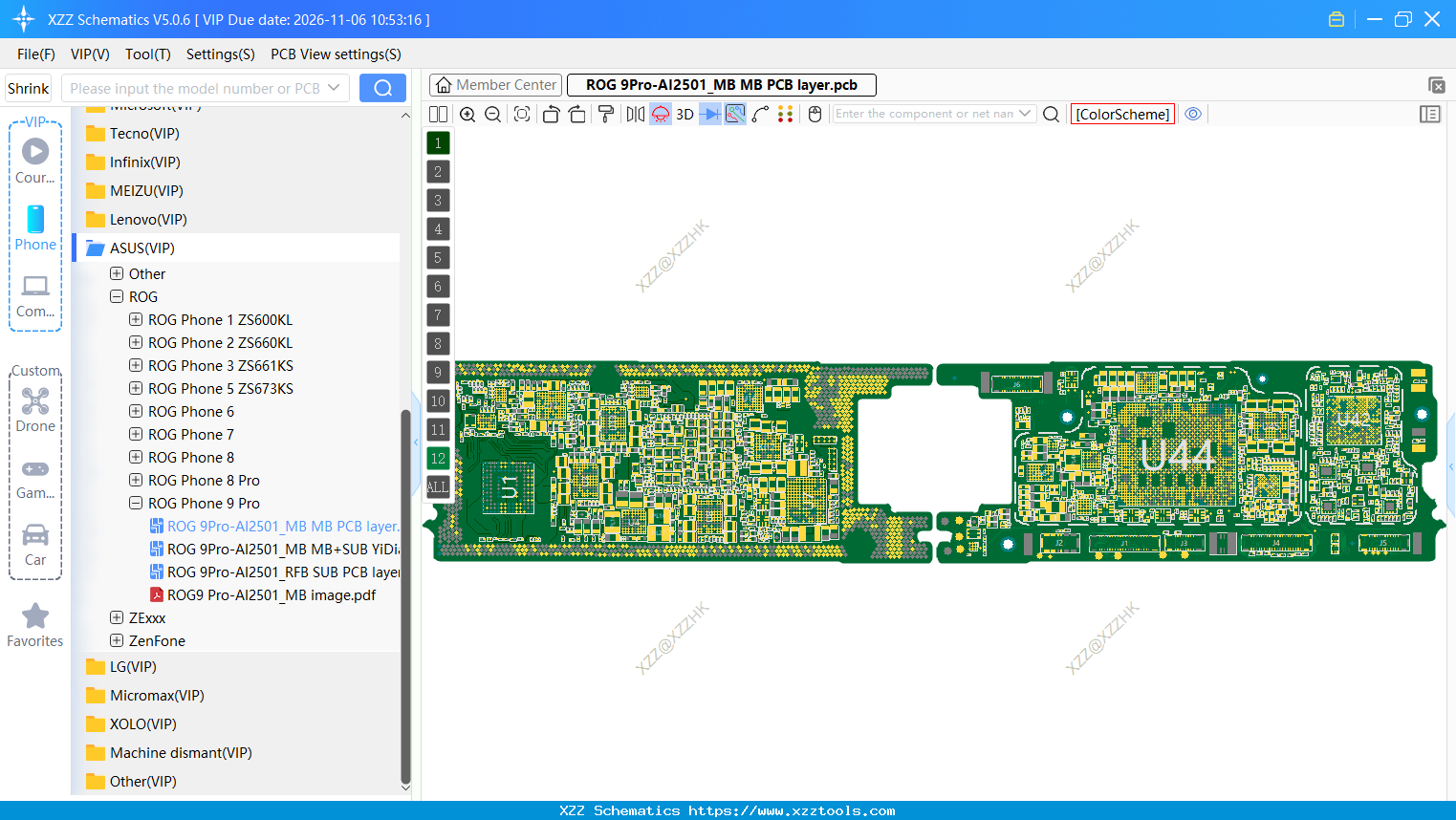 ROG 9Pro-AI2501_MB MB PCB Layer